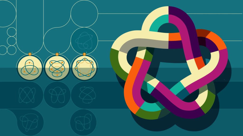 Рисунок 1. Математические узлы — объекты теории узлов, лежащей в основе топологических инвариантов. Источник: Quanta Magazine
