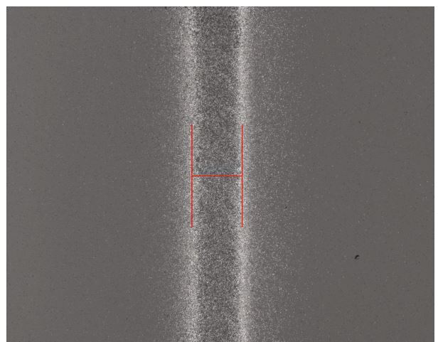 Фото: Золотая дорожка шириной всего 39,1 микрометра. Это примерно половина толщины человеческого волоса. Источник: Physical and Chemical Processes in Atomic Systems