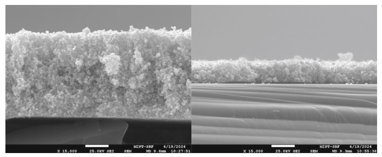Фото: В толстом слое, спекшемся за один раз, видна сильная неоднородность и пористость, в то время как многослойная печать с промежуточным спеканием дает монолитную структуру. Источник: Physical and Chemical Processes in Atomic Systems