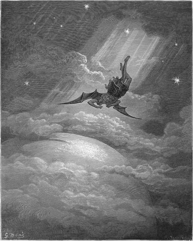 Гюстав Доре «Потерянный рай», 1866, иллюстрация к эпической поэме Джона Мильтона