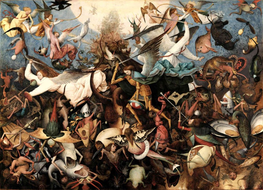 Питер Брейгель Старший «Падение мятежных ангелов», 1562